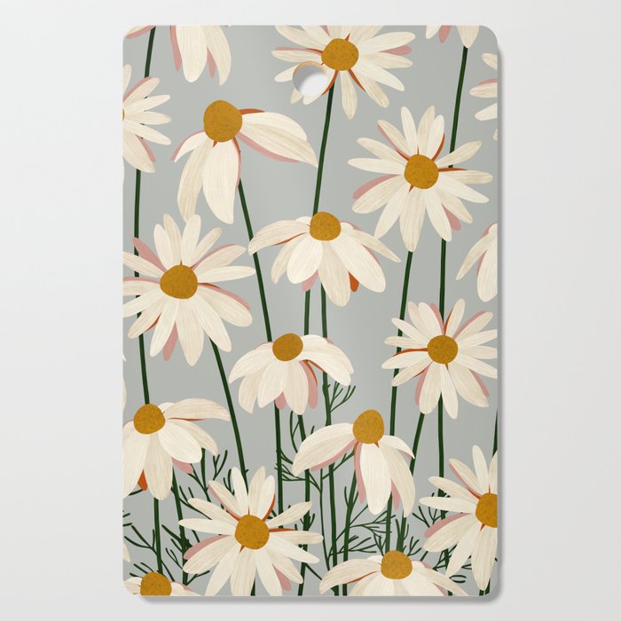 Chamomille pattern Cutting Board Gallery Image 1