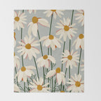 Chamomille pattern Throw Blanket Gallery Image 2