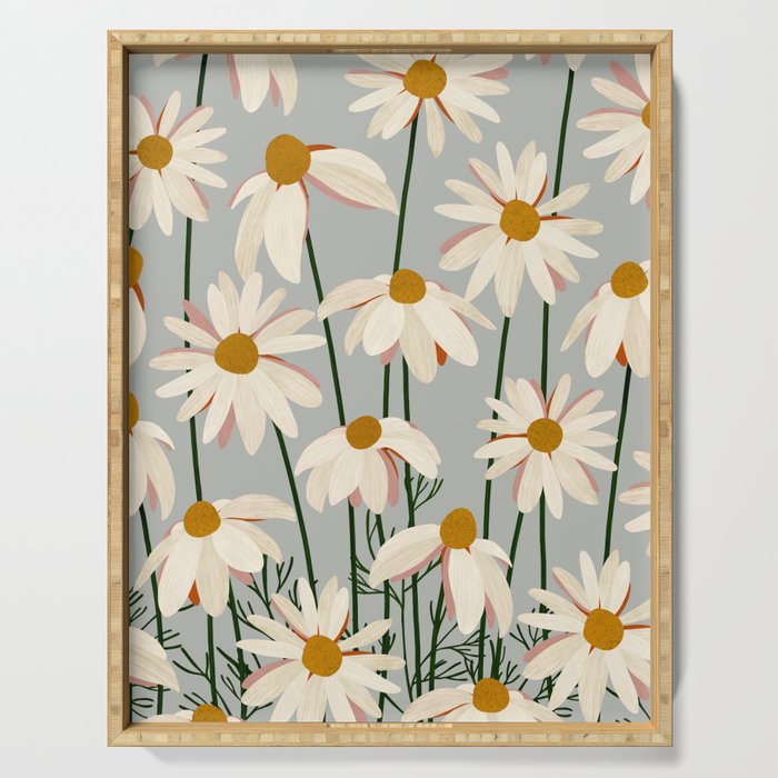 Chamomille pattern Serving Tray Gallery Image 1