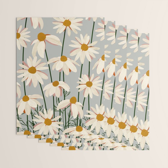 Chamomille pattern Wrapping Paper Gallery Image 3