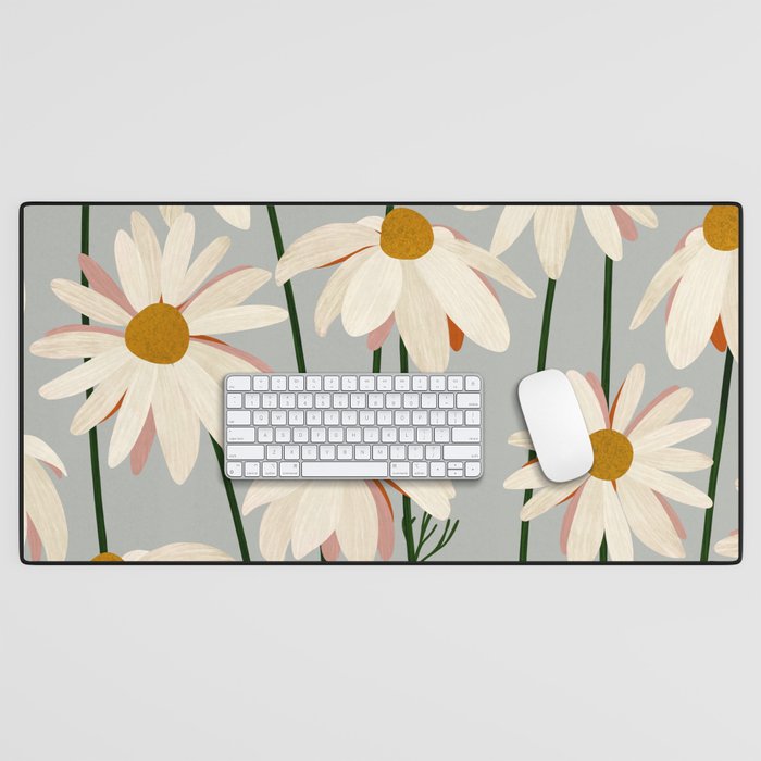 Chamomille pattern Desk Mat Gallery Image 1