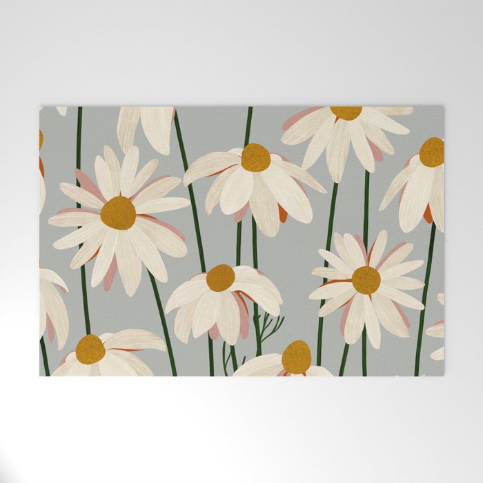 Chamomille pattern Welcome Mat Gallery Image 1