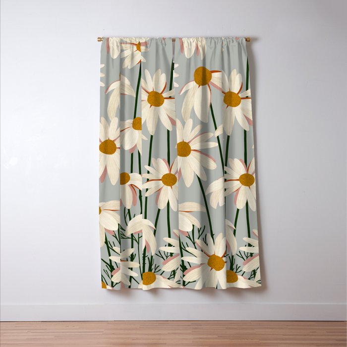 Chamomille pattern Window Curtain Gallery Image 3