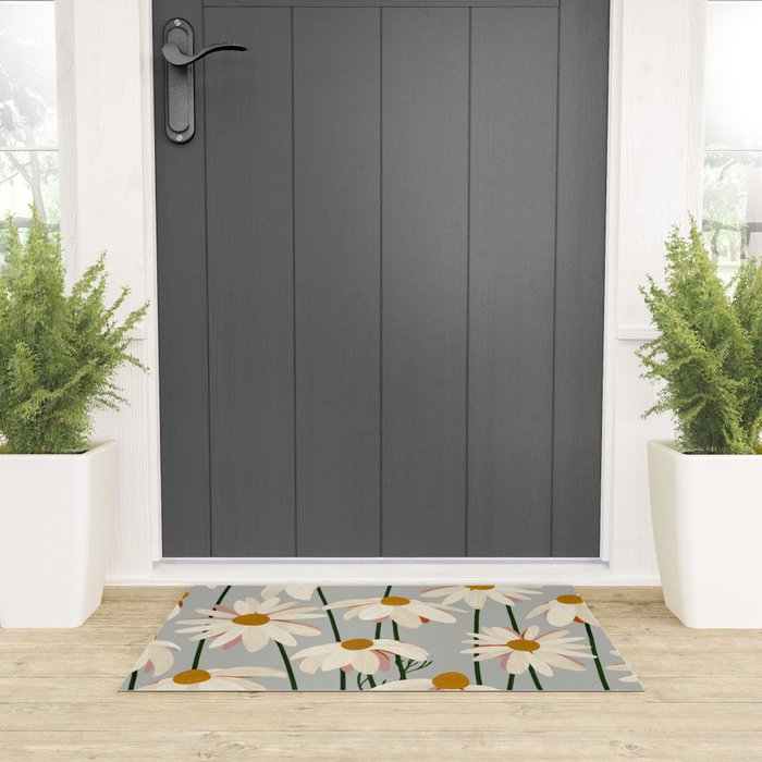 Chamomille pattern Welcome Mat Gallery Image 3