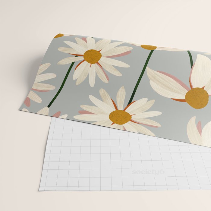 Chamomille pattern Wrapping Paper Gallery Image 2
