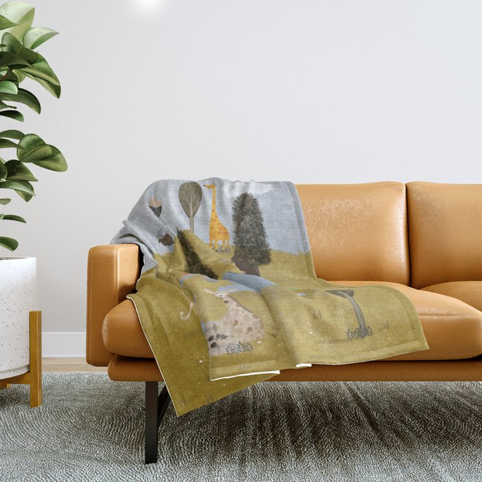 little summer days Throw Blanket Gallery Image 1