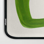Minimalist Modern Mid Century Colorful Abstract Shapes Olive Green Retro Funky Shapes 60's Vintage Laptop Sleeve Gallery Image 3