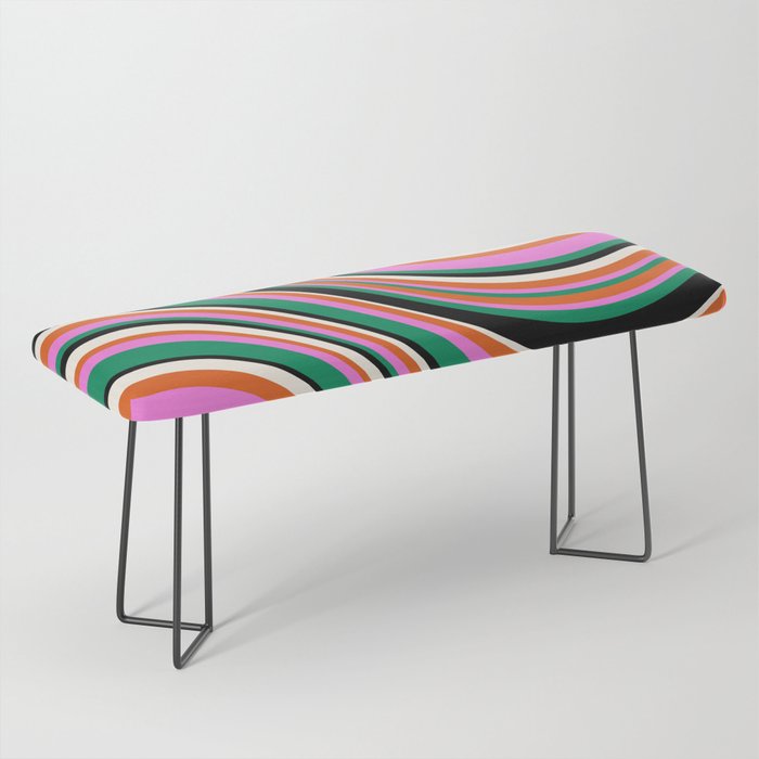 Wavy Stripes XIV - Bold Retro Bench Gallery Image 1
