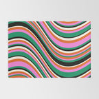 Wavy Stripes XIV - Bold Retro Rug Gallery Image 2