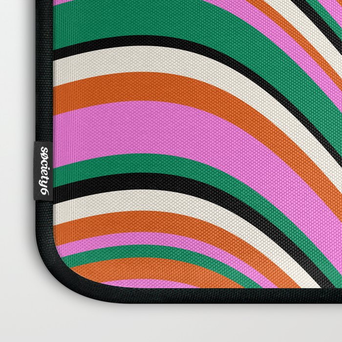 Wavy Stripes XIV - Bold Retro Laptop Sleeve Gallery Image 3