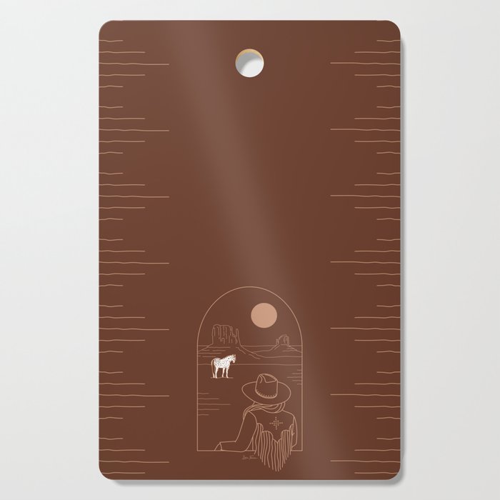 Lost Pony in Burnt Clay Cutting Board Gallery Image 1