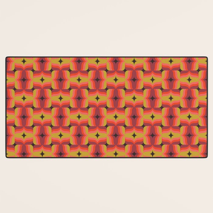 Retro Crimson Ceramic Desk Mat Gallery Image 3