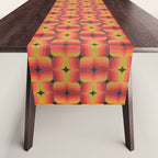 Retro Crimson Ceramic Table Runner Gallery Image 1