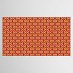 Retro Crimson Ceramic Tablecloth Gallery Image 2