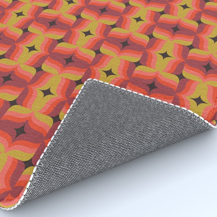 Retro Crimson Ceramic Rug Gallery Image 4