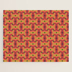 Retro Crimson Ceramic Jigsaw Puzzle Gallery Image 1