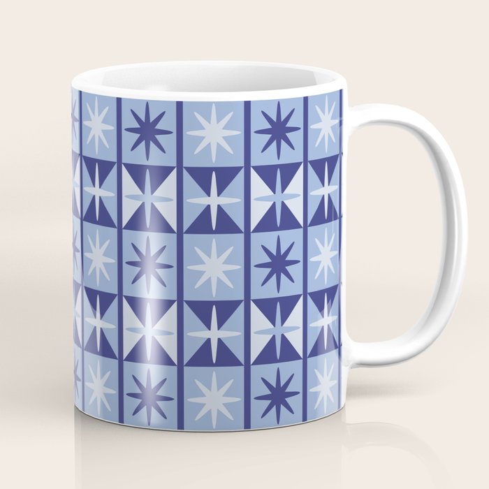 Mid Century Modern Starburst Pattern Coffee Mug Gallery Image 1