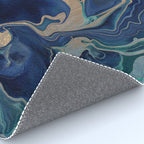 DRAMAQUEEN - GOLD INDIGO MARBLE Rug Gallery Image 4