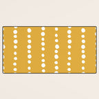 Spotted, Mustard Yellow, Boho Prints Desk Mat Gallery Image 3