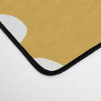 Spotted, Mustard Yellow, Boho Prints Desk Mat Gallery Image 4