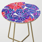 Water Lilies - Indigo & Red Palette Side Table Gallery Image 2