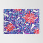 Water Lilies - Indigo & Red Palette Rug Gallery Image 2