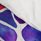 Water Lilies - Indigo & Red Palette Comforter Gallery Image 4