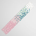 Floral Blooms, Soft Pink, Green and Teal, Design Prints Table Runner Gallery Image 3