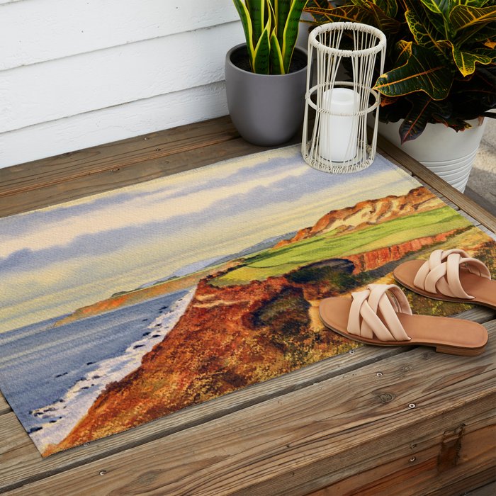 Pacific Dunes - On Bandon Dunes - Golf Course 13th Hole Outdoor Rug Gallery Image 2