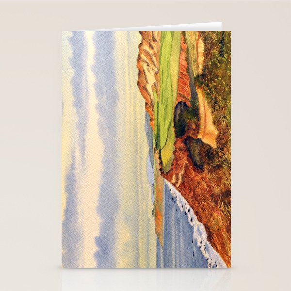 Pacific Dunes - On Bandon Dunes - Golf Course 13th Hole Stationery Card Gallery Image 2