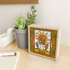 19. Sun Tarot Mushroom Mini Art Print Gallery Image 2