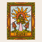 19. Sun Tarot Mushroom Poster Gallery Image 4