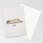 The Moody Puppies - Boxer Stationery Card Gallery Image 2