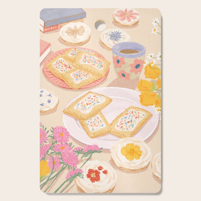 Floral Cookies  Cutting Board Gallery Image 1