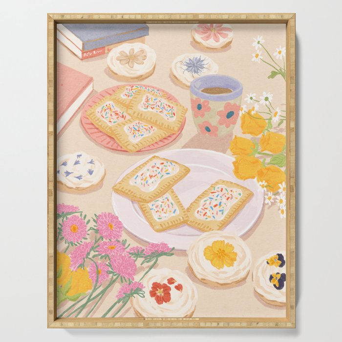 Floral Cookies  Serving Tray Gallery Image 1