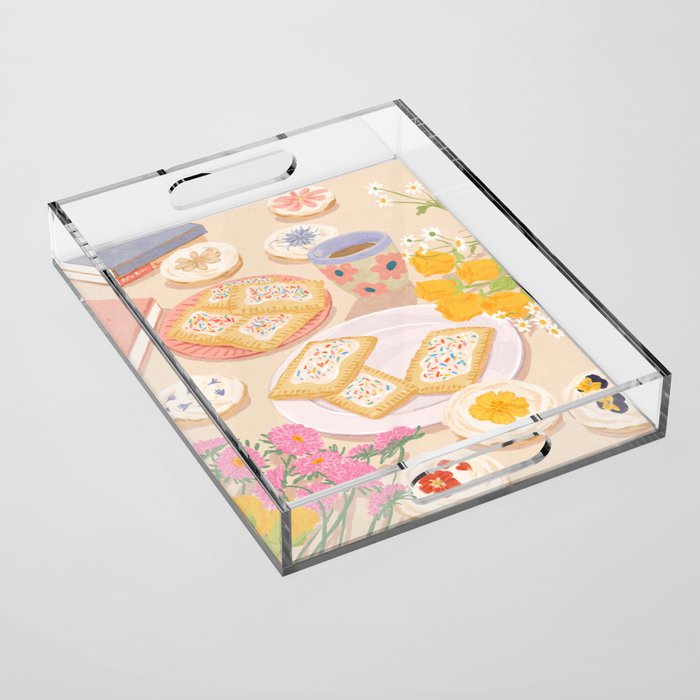 Floral Cookies  Acrylic Tray Gallery Image 1