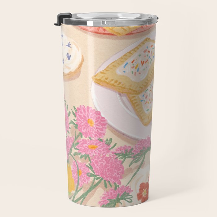 Floral Cookies  Travel Mug Gallery Image 3