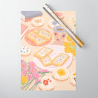 Floral Cookies  Wrapping Paper Gallery Image 1