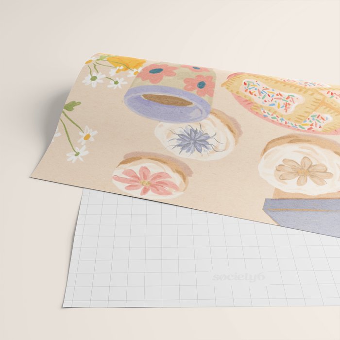 Floral Cookies  Wrapping Paper Gallery Image 2