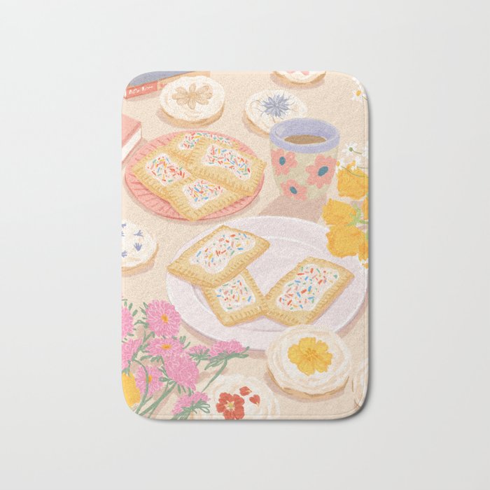 Floral Cookies  Bath Mat Gallery Image 1