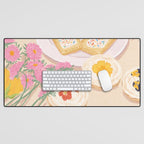 Floral Cookies  Desk Mat Gallery Image 1