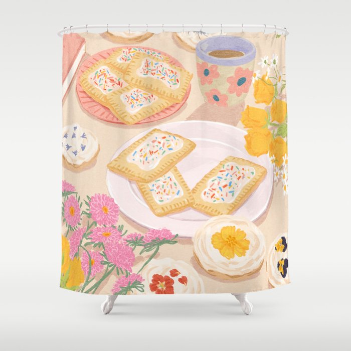 Floral Cookies  Shower Curtain Gallery Image 1