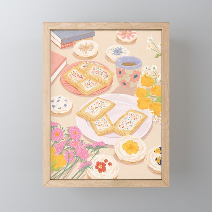 Floral Cookies  Mini Art Print Gallery Image 1