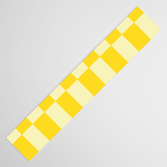 Bauhaus Series: Yellow Distorted Check Table Runner Gallery Image 3