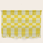 Bauhaus Series: Yellow Distorted Check Wall Hanging Gallery Image 1