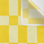 Bauhaus Series: Yellow Distorted Check Wall Tapestry Gallery Image 3