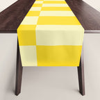 Bauhaus Series: Yellow Distorted Check Table Runner Gallery Image 1