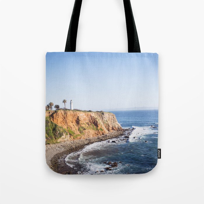Point Vicente Lighthouse (color version) Tote Bag Gallery Image 1