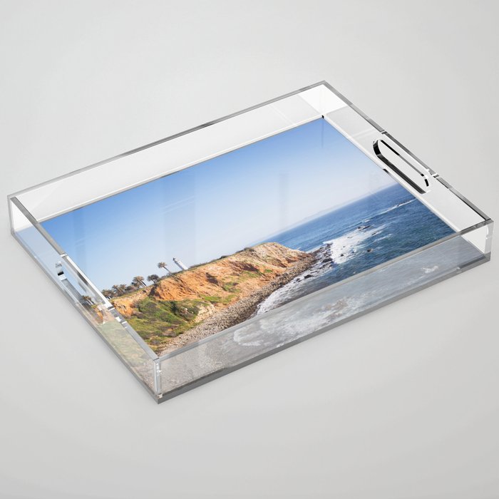 Point Vicente Lighthouse (color version) Acrylic Tray Gallery Image 1