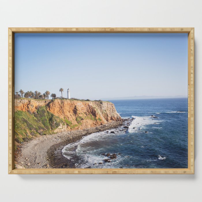 Point Vicente Lighthouse (color version) Serving Tray Gallery Image 1